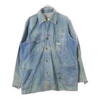 VINTAGE 40-50s BIG SMITH Džinsinis kombinezonas Indigo Naudotas 19f74030079221<wbr/>9b6052c Unisex Marškinėliai L gray