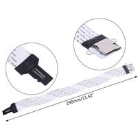 Micro SD TF Male to SD Female Extension Cable Adapter Flexible Flat FPC Cable Extender Standard SD SDHC Memory Card Kit 1 juoda