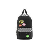 Vans Retro All Over Print Checkerboard Polyester Backpack Unisex Backpack Black VN0A4DROZEK Black