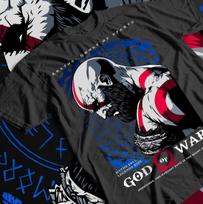 Dievo karo marškinėliai Kratos T-shirt Dvasios iš Spartos Dovana Unisex Marškinėliai Visų Dydžių XL black
