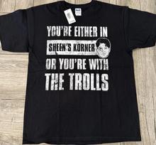 Charlie Sheen Either Sheen's Korner Or with Trolls T-Shirt Size L New 2011 Stock XL