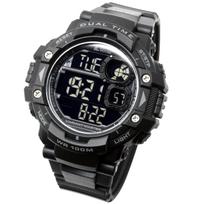 LAD WEATHER Karinis Lauko Vyriškas Laikrodis, Stealth Juodos Spalvos Atvirkštinis LCD, Taktinė Skaitmeninė Įranga Airsoftui & Žygiams, Atsparus Vandeniui, Smūgiams Atsparus Dizainas juoda