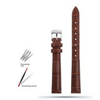 Skirta Casio LTP-1094 LTP-1095 LTP-1192 Dirželis Moteriškas Karvės Odos Laikrodžio Dirželiai Apyrankė 12mm Veršelio Odos Laikrodžio Dirželis Juodas Rudas Raudonas Baltas 12mm-width