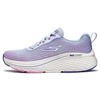Skechers Max Cushioning Elite 2.0 Patogūs Madingi Tinklelio Kvėpuojantys Smūgius Sugeriantys Žemi Bėgimo Bateliai Moteriški Kedai Mėlynos Rožinės spalvos 129600-LBPK 35