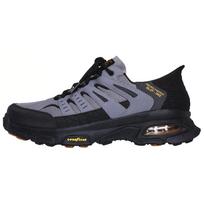 Skechers Lauko patogūs universalūs ilgaamžiai žemi bėgimo bateliai Vyriški kedai Juodi pilki 237322C-GYBK 43 gray