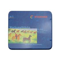 STOCKMAR Beeswax Block Tin Basic ST34002 Japanese Crayons, 8-Color Set, Colors, [Genuine Product]