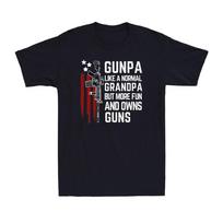 Gunpa Like A Normal Grandpa But More Fun And Owns Guns Vintage Men's T-Shirt S įvairiaspalvis