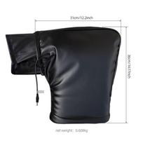 Heated Motorcycle Handlebar Muffs Windproof Hands Warmer Winter Cycling Mittens For Scooters ATVs Snowmobiles