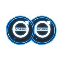 AALH1 LED automobilio puodelio laikiklio šviesa Automobilio padėkliukai Butelio atmosferos šviesos kilimėliai Volvo V60 V40 XC90 XC40 S60 XC60 V70 S90 V90 priedams