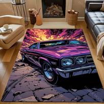 1PC Cool Racing Car Pattern Carpet for Bedroom Living Room Bedside Sofa Floor Mat Modern Home Decor Area Rug Large Size 40x60cm