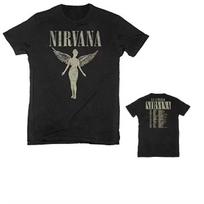 Nirvana in Utero Albumas Vyriški Marškinėliai Licencijuoti Aukščiausios Klasės Prabangūs Tinka Ir Vyrams, Ir Moterims Viršus Y2k 2026 Vasara S įvairiaspalvis