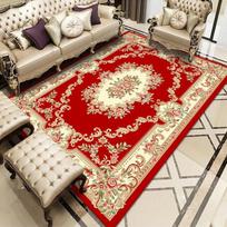Retro Moroccan Style Living Room Decoration Carpet Bohemia Rugs for Bedroom Home Decor Anti-Slip Floor Mat Homestay Lounge Rug 40*60cm red
