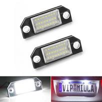 2 vnt. automobilio LED valstybinio numerio apšvietimas baltas, tinkamas Ford Focus 2 C-Max LED numerio lempos lemputė 12V gray