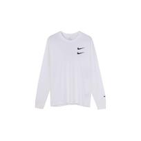 Nike Swoosh Logo Crew Neck Long Sleeve T-Shirt Men Tops White CK2260-100 M white