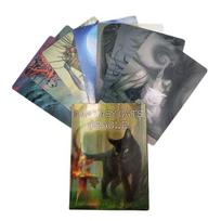 9,3*6,7 cm Fantasy Cats Oracle Deck 24 vnt Oracle kortelės gray