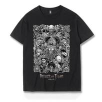 Attack on titan 9 TITAN Vintage Anime Manga Fan Unisex T-Shirt Tops Tee Bootleg S-4XL L