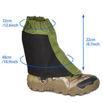 Gaiters, Leg Shin Guards Men & Women Waterproof Dustproof with Elastic Band and Metal Hook for Outdoor Hiking Climbing