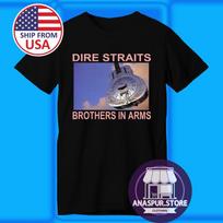 DIRE STRAITS BROTHERS IN ARMS Men's Black Size S-5XL S