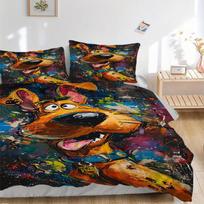 3pcs Scooby-Doo Duvet Cover Set - Machine Washable, Includes 1 Duvet Cover and 2 Pillowcases, No Core Included, All-Season Home Decor for Do 135x200cm