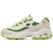 Skechers DLites 1.0 Lace Bear 2.0 Mesh Comfortable Versatile Daily Wear Durable Low-Top Dad Shoes Women sneaker White Green 896738-WGR 38