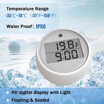 Plaukiojantis skaitmeninis ledo vonios termometras su tiksliais temperatūros rodmenimis IPX6 atsparus vandeniui LED ekranas Spa baseino termometras China Mainland