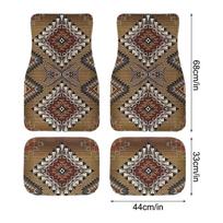 Car Floor Carpet Set Of 4 Piece Persian Rug Design Auto Interior Floor Mats Durable Front Rear Carpets Car Accessories