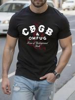CBGB ir OMFUG Punk Rock Hip Hop Streetwear Marškinėliai - Juod... 5XL įvairiaspalvis