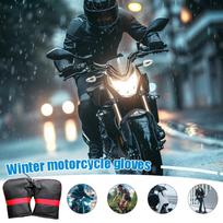 Handlebar Gloves For Bike Warm Tricycle Accessories Waterproof Motorbike Handlebar Mitts For Scooter Motorcycle Snowmobile China Mainland