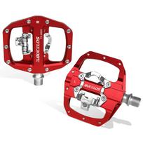 BUCKLOS MTB Pedal for SPD System Bicycle Mixed Pedal Mountain Bike Self-locking Pedals Aluminum Alloy MTB Bike Clipless Pedals