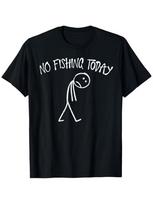 No Fishing Today Funny Sad Face Anglers Fishermen Minimalist T Shirt S įvairiaspalvis