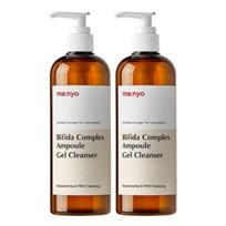 ma:nyo Bifida Ampoule Gel Cleanser Low pH Balancing Face Wash 400ml Dual Pack brown