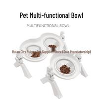 Adjustable Anti-Choking Liftable Dog Feeding and Water Bowl Single Bowl balta