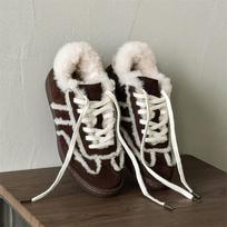 Dexun shoes velvet winter new long tongue wool shoes thickened warm retro thick sole outer wear Mao Mao shoes 36 ruda