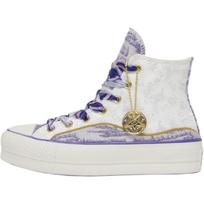 Converse All Star Lift Trendy Abrasion Resistant High top Canvas Shoes Women's White Purple A13353C 35