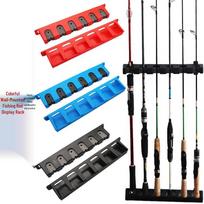 Sieninis meškerių eksponavimo ir laikymo stovas Vertical Wall-Mounted Display Rack 204g (opp bag)