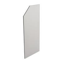 Urinal Partition Screen, 40x90cm Phenolic Laminate Board, Waterproof Fire-Resistant, with 304 Stainless Steel Brackets šviesiai pilka spalva