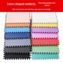 Interlocking Foam Floor Puzzle Mats for Children's Crawling 30x30x0.8cm (Leaf Pattern with Edge Strips)