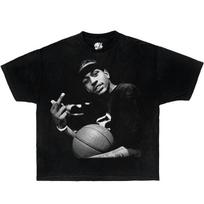 AI Iverson Dėžutės formos Vintažiniai marškinėliai Grafiniai Krepšinio T-shirt'ai Per dydį Gatvės stilius Y2K 2XL