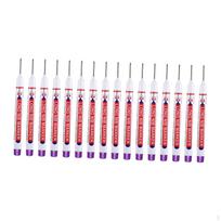 16 Pieces Long Nib Markers Metal Marking Pens Fine Nose Tip Head Deep Hole Marker for
