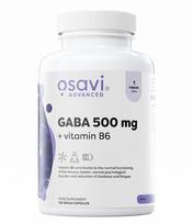 GABA 500 mg + Vitamin B6 – Gama aminosviesto rūgštis ir vitaminas B6 500mg | OSAVI | 120 kaps.