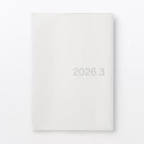 MUJI Planner March 2026 Start B5 Size White Gray 76418788 Monthly/Weekly (Monday Start) - - - -
