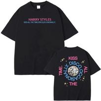 Harry Styles New Album Kiss All the Time Disco Occasionally 100cotton Unisex Shirt Summer ONeck Short Sleeve Tshirt Fan Gift S įvairiaspalvis