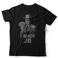 I Shot JR T-Shirt Retro 80s Cult TV Dallas Ewing Funny Geek Nerd Father Ted S įvairiaspalvis