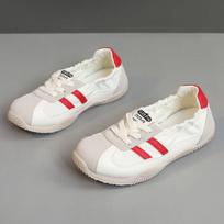 K new summer new sports breathable sub-lace-up low-top casual shoes 35 raudona