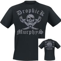 Jolly Roger  Dropkick Murphys T-Shirt Men Women  Metal Rock Band Graphic Tee 100% Cotton Summer Streetwear Top S įvairiaspalvis