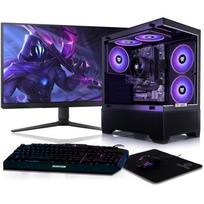 BEASTCOM Q3 Pagrindinis žaidimų, Pilnas žaidėjo kompiuteris, AMD Ryzen 5 3400G 4X4.20GHz, 4K RX Vega 11, 8GB RAM, 512GB SSD, WiFi, Win11