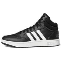 Adidas Hoops 3.0 Mid Core Black Men Sneakers Cloud-White Grey-Six GW3020 42⅔
