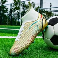 Futbolo bateliai unisex futbolo batai su elastinėmis kojinėmis, treniruočių dirbtiniai kapitono lauko sporto treniruočių futbolo bateliai 36 auksas