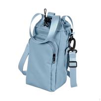 Water Bottle Holder Crossbody Bag Portable Fashion Pouch Carrier Sling for Climbing mėlyna