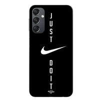 Case For Samsung Galaxy A05s Nike logo Just do it black background Maniacase juoda